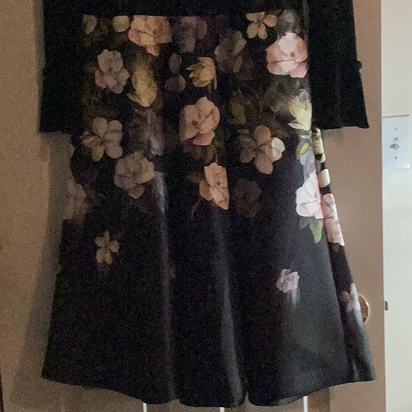 NWT TED BAKER London Nerida Opal Floral Printed Skirted dress - Picture 3 of 15